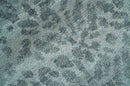 Quick Ship 8x10 Gray And Silver Animal Pattern Hand Knotted Wool Rug
