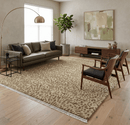 Quick Ship 8x10 Hand Knotted Brown Contemporary Animal Pattern Wool Rug