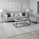 Quick Ship 8x10 Hand Tufted Modern Style Beige And Gray Wool Rug by The Rug Decor