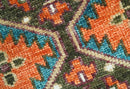 Quick Ship 8x8 Round Rust and Brown Traditional Oriental Hand Knotted Area Rug by The Rug Decor