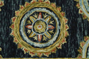 Quick Ship Gold And Black Traditional Design Hand Tufted 3x5 Wool Rug by The Rug Decor