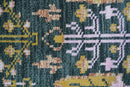 Quick Ship Hand Knotted 2x3 Tree of life Green And Mustard Wool Rug by The Rug Decor