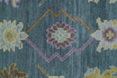 Quick Ship Hand Knotted 4x6 Charcoal And Brown Wool Rug