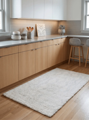 Quick Ship Modern Beige And Charcoal Hand Loom 4x6 Wool Rug by The Rug Decor