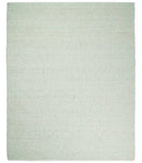 Quick Ship Modern Solid Design White Hand Loom 8x10 Wool Rug by The Rug Decor