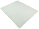 Quick Ship Modern Solid Design White Hand Loom 8x10 Wool Rug by The Rug Decor