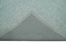 Quick Ship Teal And Ivory Modern Contemporary Hand Tufted 5x8 Wool Rug by The Rug Decor