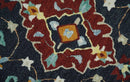 Quick Ship Traditional Charcoal And Maroon Hand Tufted 3x5 Wool Rug by The Rug Decor