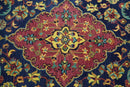 Quick Ship Traditional Design Red And Blue Hand Tufted 5x8 Wool Rug by The Rug Decor