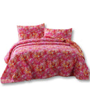 DaDa Bedding Lovely Pop of Colors Lightweight Reversible Quilted Bedspread Set (KBJ1625)