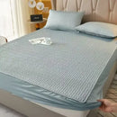 GobekUsa Cooling Latex Fitted Sheet Set: Soft 3-Layer Mattress Protector for Hot Sleepers