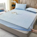 GobekUsa Cooling Latex Fitted Sheet Set: Soft 3-Layer Mattress Protector for Hot Sleepers