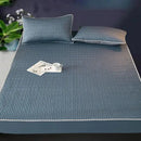GobekUsa Cooling Latex Fitted Sheet Set: Soft 3-Layer Mattress Protector for Hot Sleepers
