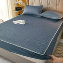 GobekUsa Cooling Latex Fitted Sheet Set: Soft 3-Layer Mattress Protector for Hot Sleepers