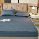 GobekUsa Cooling Latex Fitted Sheet Set: Soft 3-Layer Mattress Protector for Hot Sleepers
