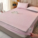 GobekUsa Cooling Latex Fitted Sheet Set: Soft 3-Layer Mattress Protector for Hot Sleepers