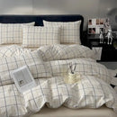 GobekUsa 100% Cotton Geometric Printed Bed Set - Single Queen Size Bedding
