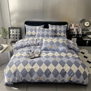 GobekUsa 100% Cotton Geometric Printed Bed Set - Single Queen Size Bedding