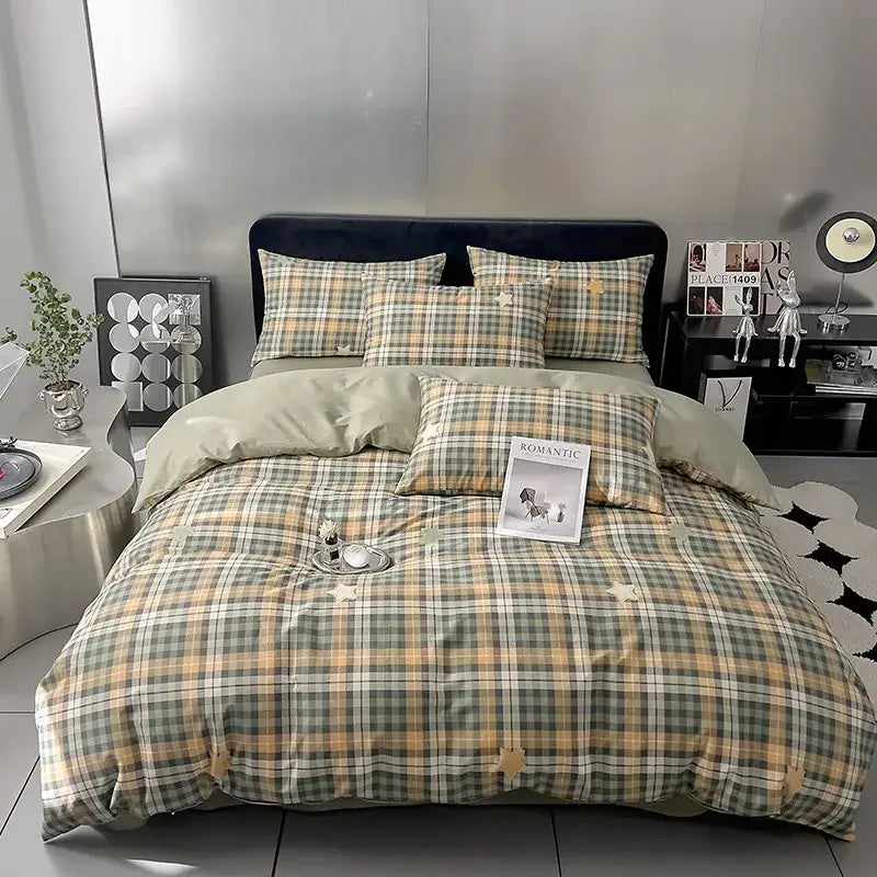 GobekUsa 100% Cotton Geometric Printed Bed Set - Single Queen Size Bedding, photo 9 of 11