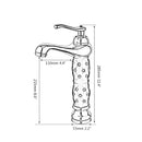 GobekUsa Golden Plated Bathroom Basin Faucet High Short Style Single Handle Sink Mixer Tap