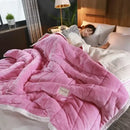 GobekUsa Cozy 3-Layer Coral Fleece Blanket for Winter Bedding