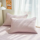 GobekUsa Cool Fabric Latex Bed Skirt Set: Solid Color Summer Mat with Elastic Band