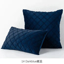 Quilted velvet lattice cushion cover living room pillow by Decorbites
