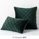 Quilted velvet lattice cushion cover living room pillow by Decorbites