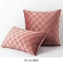 Quilted velvet lattice cushion cover living room pillow by Decorbites