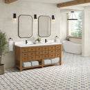 James Martin Malibu 72" Double Bathroom Vanity, Amber Birch