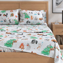 Turkish Cotton Christmas Flannel Sheet Set - Whittaker Collection by Great Bay Home