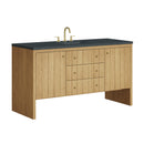James Martin Hudson 60" Single Bathroom Vanity, Light Natural Oak