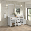 James Martin Lorelai 60" Double Bathroom Vanity, Bright White