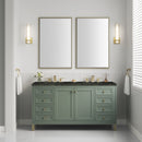 James Martin Chicago 60" Double Bathroom Vanity, Smokey Celadon