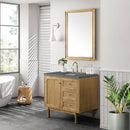 James Martin Laurent 36" Dual Mount Single Bathroom Vanity, Light Natural Oak