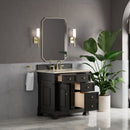 James Martin Brookfield 36" Single Bathroom Vanity, Black Onyx