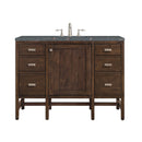 James Martin Addison 48" Single Bathroom Vanity, Mid-Century Acacia
