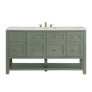 James Martin Breckenridge 60" Single Bathroom Vanity, Smokey Celadon