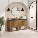 James Martin Malibu 60" Single Bathroom Vanity, Amber Birch