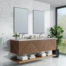 James Martin Marcello 72" Floating Double Bathroom Vanity, Chestnut