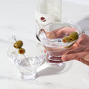 Raye Heavy Base Crystal Stemless Martini Glasses Set of 2 by Viski