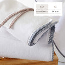 Cotton Border-Stitched 6-Piece Towel Set - Valery Collection by Great Bay Home