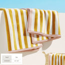 Oversized Striped Border Cabana Beach Towel - Santa Cruz by Great Bay Home