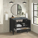 James Martin Myrrin 36" Single Bathroom Vanity, Carbon Oak
