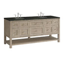 James Martin Breckenridge 72" Double Bathroom Vanity, Whitewashed Oak