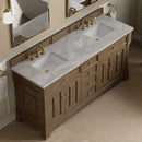 James Martin Brookfield 72" Double Bathroom Vanity, Pecan