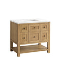 James Martin Breckenridge 36" Single Bathroom Vanity, Light Natural Oak