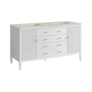 James Martin Myrrin 60" Double Bathroom Vanity, Bright White