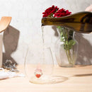 3D Gnome Heart Stemless Wine Glasses by Jersey Art Glass