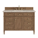 James Martin Brittany 48" Single Bathroom Vanity, Pecan